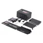 Viltrox DC-L1 7-inch 4K60 HDMI camera monitor kit with monitor, protective pouch, sunshade, battery grip adapter, cables, and packaging box
