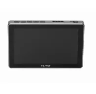 Viltrox DC-L2 7 collu HDMI/SDI skārienekrāns ar IPS displeju, priekšējais skats ar vadības pogām un ieslēgšanas slēdziViltrox DC-L2 7 collu HDMI/SDI skārienekrāns ar IPS displeju, priekšējais skats ar vadības pogām un ieslēgšanas slēdzi