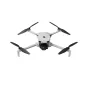 DJI Lito 1 дрон в стационарном положении с развернутыми четырьмя пропеллерами, с элегантным белым дизайном и черными акцентами, виден кардан камеры, готов к полету.