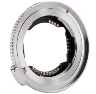 Viltrox E-Z AF adaptera aizmugure ar elektroniskajiem kontaktiem, kas nodrošina saderību starp Sony E-mount un Nikon Z-mount objektīviemViltrox E-Z AF adaptera aizmugure ar elektroniskajiem kontaktiem, kas nodrošina saderību starp Sony E-mount un Nikon Z-mount objektīviem