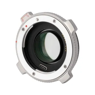 Viltrox EF-M2 Pro adapteris ar 0.71x fokusa samazinātāju, zelta kontaktiem un USB Type-C portu firmware atjaunināšanai