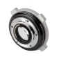 Viltrox EF-M2 Pro adapter for Canon EF lenses on Micro Four Thirds cameras featuring a 0.71x focal reducer and gold-plated contacts