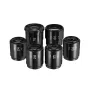 Viltrox Raze AF Full-Frame Cine Lens Set with DL Mount featuring 16mm, 24mm, 28mm, 35mm, 50mm, and 85mm F1.8 lenses for DJI Ronin 4D