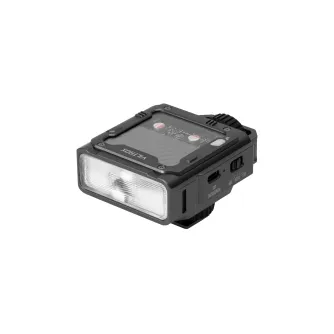Вспышка Viltrox Spark Z3-S серого цвета с прозрачным окном для наблюдения за конденсаторами, компактный дизайн и совместимость с камерами Sony