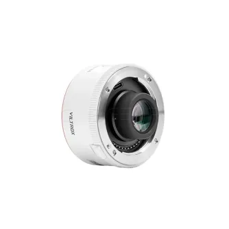 Viltrox TC-2.0X Z-mount telekonvertērs ar redzamu priekšējā lēca elementu un sānu HDMI portu, dubultojot fokālā garumu Z-mount kamerām