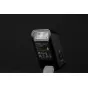 Viltrox Vintage Z2-F flash rear view showing brand, model, technical specifications, and rechargeable battery details