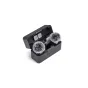 DJI Mic Mini 2 wireless microphone kit with two transmitters and mobile receiver in charging case, featuring magnetic covers and furry windscreens