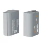 Аккумулятор ZGCINE BT-BLK22 2400mAh серого цвета для камер Panasonic LUMIX – вид спереди и сзади с сертификатами безопасности и поддержкой быстрой зарядки