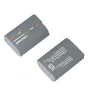 ZGCINE BT-BLK22 2400mAh grey battery for Panasonic LUMIX GH7, GH6, GH5 II cameras - front and back view with charging indicator