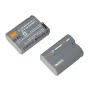 Аккумулятор ZGCINE BT-EL15C 2400mAh для Nikon камер - верхний и нижний вид с контактными терминалами, портом зарядки и техническими характеристиками