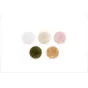 DJI Mic Mini 2 multi-color windscreens set - white, beige, light pink, golden brown, and dark green for reducing wind noise in outdoor recordings