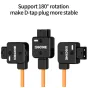 ZGCINE 180-degree rotatable D-Tap to BMPCC power cable with safety indicator light for stable camera power supply