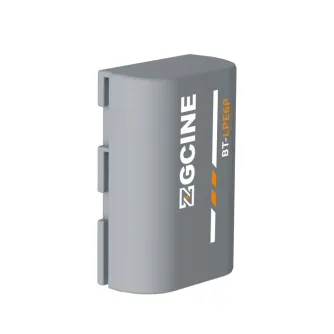ZGCINE LP-E6P battery for Canon cameras, front view with grey color and branding elements