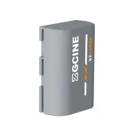 ZGCINE LP-E6P battery for Canon cameras, front view with grey color and branding elementsZGCINE LP-E6P battery for Canon cameras, front view with grey color and branding elements