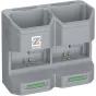 ZGCINE PC2-FZ100 divslīču lādētāja korpuss Sony NP-FZ100 baterijām ar OLED ekrānu un piecām kartīšu slīcēm