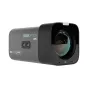PTZOptics Studio 4K 12X professional box camera featuring a large optical zoom lens and NDI HX2 connectivity for high-resolution video streaming