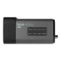 PTZOptics Studio 4K 12X professional box camera featuring 12x optical zoom, front view displaying control panel with buttons for zoom and focus adjustments.