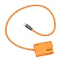 ZGCINE PD-EL15 dummy battery connected via a 60cm braided USB-C cable for continuous camera power supply