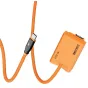 ZGCINE PD-EL25 дублирующая батарея с USB-C входом для непрерывного питания Nikon-камер, с прочным оранжевым оплетённым кабелем и надёжным интерфейсом батареи.