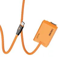 ZGCINE PD-EL25 dublbaterija ar USB-C ievadu, nodrošinot nepārtrauktu Nikon kameru barošanu, ar izturīgu oranžu šķiedrveida kabeli un uzticamu baterijas saskarni.ZGCINE PD-EL25 dublbaterija ar USB-C ievadu, nodrošinot nepārtrauktu Nikon kameru barošanu, ar izturīgu oranžu šķiedrveida kabeli un uzticamu baterijas saskarni.