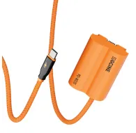 ZGCINE PD-W235 dublbaterija ar USB-C ievadi, oranžais apvīts kabelis, tuvplāns jaudas adapterim kamerām un video ierīcēmZGCINE PD-W235 dublbaterija ar USB-C ievadi, oranžais apvīts kabelis, tuvplāns jaudas adapterim kamerām un video ierīcēm