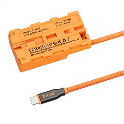 ZGCINE USB-C to NPF Dummy Battery Cable
