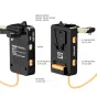 ZGCINE VM-VP5 V-Mount baterijas plāksne Sony FX6 ar USB-C PD un diviem D-Tap izvadiem, ar 19.5V regulētu jaudu un hot-swap atbalstu