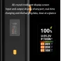 ZGCINE ZG-H110 Battery Grip with intelligent OLED display showing real-time power data, 140W USB-C PD3.1 output, and D-Tap compatibility for professional camera setups