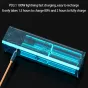 ZGCINE ZG-H110 110Wh battery grip with illuminated blue interior, showcasing fast 140W USB-C PD3.1 charging and versatile mounting options