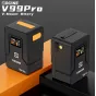 ZGCINE ZG-V99Pro V-Mount baterija ar smartu displeju, kas rāda jaudas statusu, ātrs 100W PD lādiņš un daudzveidīgi iziešanas porti profesionālajām video un fotografijas iekārtām