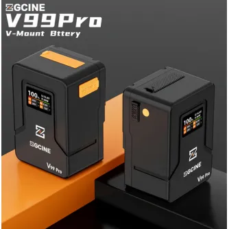 ZGCINE ZG-V99Pro V-Mount baterija ar smartu displeju, kas rāda jaudas statusu, ātrs 100W PD lādiņš un daudzveidīgi iziešanas porti profesionālajām video un fotografijas iekārtām