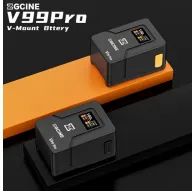 Аккумулятор ZGCINE ZG-V99Pro 99Wh 7000mAh для V-Mount с умным дисплеем и быстрой зарядкой 100W, вид спередиАккумулятор ZGCINE ZG-V99Pro 99Wh 7000mAh для V-Mount с умным дисплеем и быстрой зарядкой 100W, вид спереди