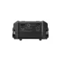 Zoom EXH-6e dual XLR/TRS combo capsule rear view featuring phantom power input, 3.5mm line input jack, and plug-in power switch for condenser and lavalier microphones