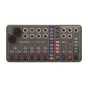 Zoom LiveTrak L6 10-kanālu digitālais mikseris un ierakstītājs ar priekšpuses paneli, XLR/TRS kombinētajiem ieejām, līnijas ieejām, kanālu pogām, MIDI sadaļu, skaņas pogām, AUX sūtīšanas kontroles, galveno izeju un monitoringa i