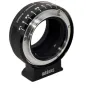 Metabones Contarex to Fujifilm X-Mount adapter in black matte finish with precision brass construction for seamless lens compatibility.
