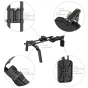 SmallRig Shoulder Rig Kit Classic Version 4480B with detailed view of 15mm dual rod system, threaded holes, and ergonomic shoulder pad design