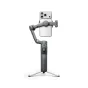 DJI Osmo Mobile 8P stabilizators ar Multifunkcionālo Moduli 2 un pievienoto viedtālruni, ar uzlabotu sekošanas funkciju un izstieptām statīva kājām radošām zemām uzņemšanām