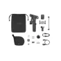 DJI Osmo Mobile 8P Creator Combo full kit with stabilizer, Multifunctional Module 2, Osmo FrameTap remote display, magnetic phone clamp, DJI Mic Mini 2 accessories, cables, cleaning brush, protective covers, and storage pouch