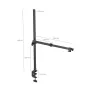 SmallRig 4938B desktop boom arm with 360° ball head and adjustable clamp for cameras, lights, and microphones – detailed technical dimensions