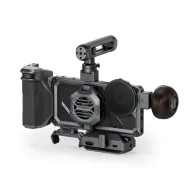 Tilta Khronos Galaxy S26 Ultra Ultimate Kit - Space Gray sānu skats ar Fokusa PD rīkli, dzesēšanas moduli, magnētisko 58mm filtru iekārtu un ARCA saderīgu ātrās atbrīvošanas plati.Tilta Khronos Galaxy S26 Ultra Ultimate Kit - Space Gray sānu skats ar Fokusa PD rīkli, dzesēšanas moduli, magnētisko 58mm filtru iekārtu un ARCA saderīgu ātrās atbrīvošanas plati.