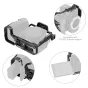 SmallRig kameras kārts Nikon Z50 II ar FTZ adapteri - detalizēts skats uz alumīnija sakausējuma kārti ar silikona apdari, papildus montāžas punktiem un Arca-Swiss ātrās atbrīvošanas plāksni