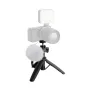 Штатив SmallRig VT-15 Mantis с беззеркальной камерой Sony и внешним светодиодным осветителем для видеоблогинга и мобильной съемки