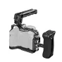SmallRig alumīnija korpuss Sony Alpha 7R V/7 IV/7S III kamerai ar augšas un sānu rokāmtiņiem un HDMI kabeļa fiķatoru profesionālai filmēšanai