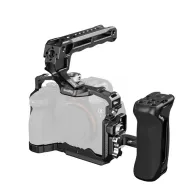 SmallRig aluminum cage kit for Sony Alpha 7R V/7 IV/7S III with top handle, side handle, and HDMI clamp for professional camera riggingSmallRig aluminum cage kit for Sony Alpha 7R V/7 IV/7S III with top handle, side handle, and HDMI clamp for professional camera rigging