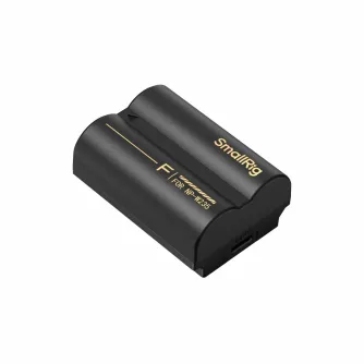 SmallRig USB-C charging battery for FUJIFILM NP-W235, featuring a black-gold design and a USB-C charging port.