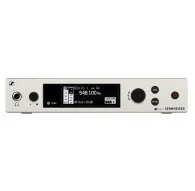 Sennheiser EM 300-500 G4 bezvadu mikrofona saņēmēja priekšējā puse ar aktīvo frekvences ekrānu 548.100 MHz un intuitīvo vadības saskarni profesionālām audio lietojumprogrammāmSennheiser EM 300-500 G4 bezvadu mikrofona saņēmēja priekšējā puse ar aktīvo frekvences ekrānu 548.100 MHz un intuitīvo vadības saskarni profesionālām audio lietojumprogrammām