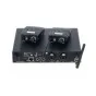 Sennheiser ew IEM G4 Twin E-Band wireless in-ear monitoring system rear view with GA3 rackmount transmitters and bodypack receivers setup