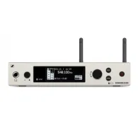 Sennheiser EM 300/500 G4 profesionālais bezvadu saņēmējs ar apgaismotu displeju, divām antenām un rack montāžas dizainu, nodrošinot uzticamu UHF audio pārraidi 626–698 MHz diapazonāSennheiser EM 300/500 G4 profesionālais bezvadu saņēmējs ar apgaismotu displeju, divām antenām un rack montāžas dizainu, nodrošinot uzticamu UHF audio pārraidi 626–698 MHz diapazonā