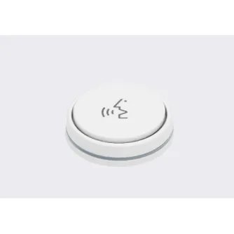 On/off switch for IS microphones, white, LED ring
