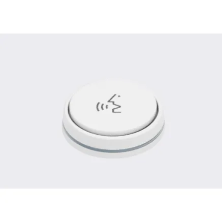 On/off switch for IS microphones, white, LED ring